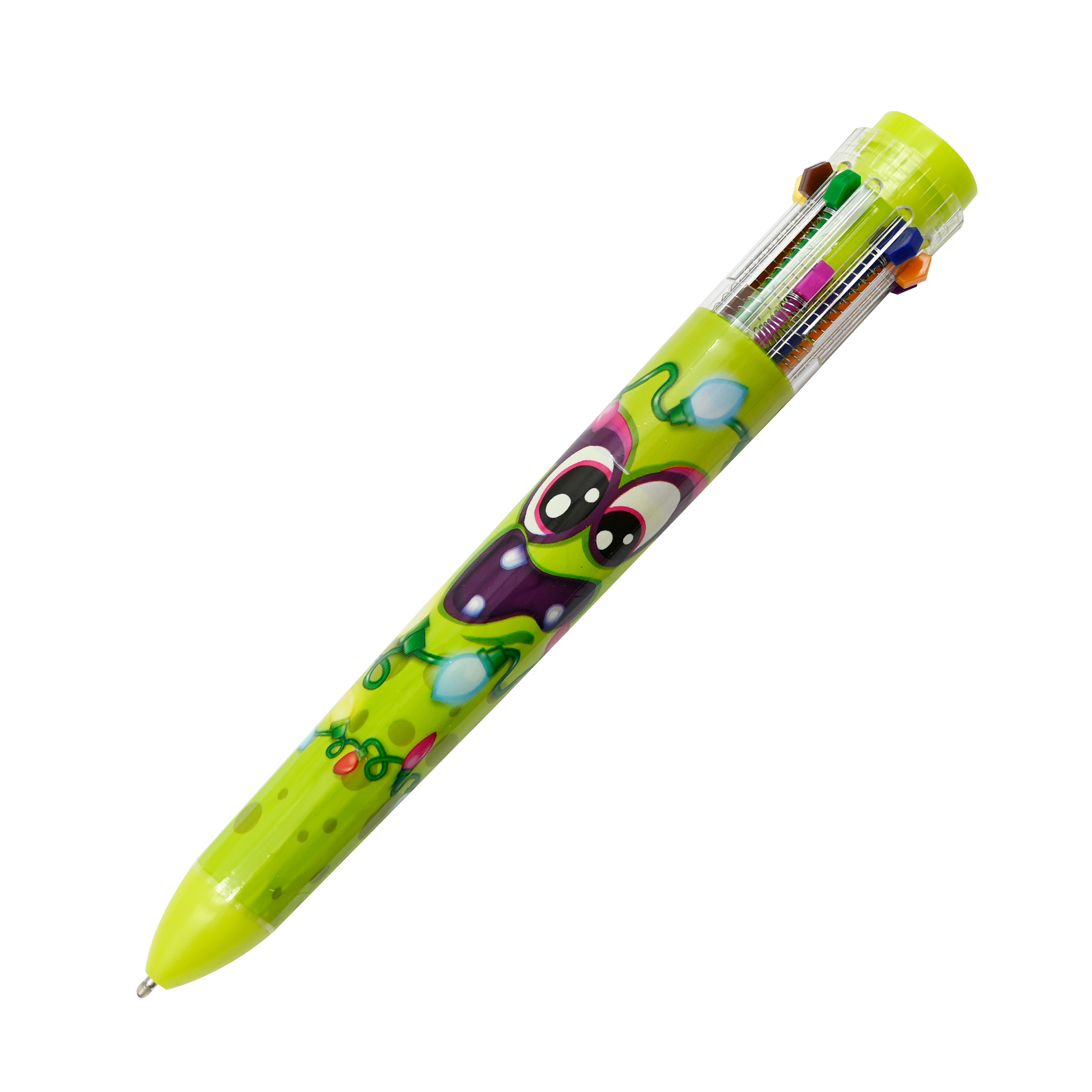 Scentos Christmas Scented Ballpoint Green Rainbow Pen with 10 Assorted  Colors - Ages 3+, Pens